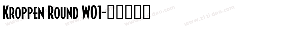 Kroppen Round W01字体转换